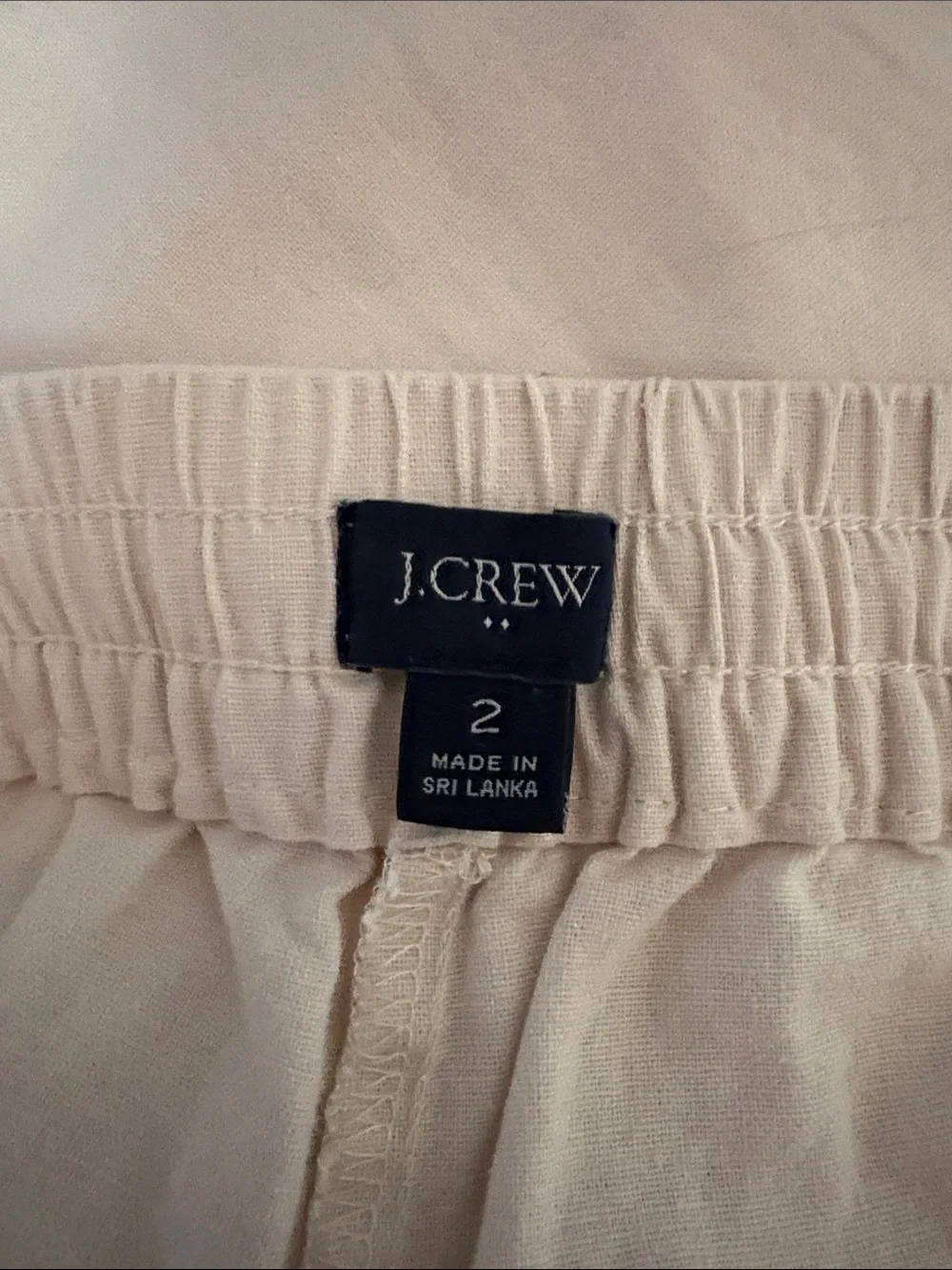 J. Crew women’s cream Drawstring Joggers - Picture 2 of 2